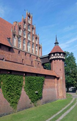 Outer wall of the Lower Castle in Malbork Castle, Poland