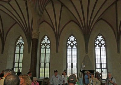 The Great Refectory of Malbork Castle had 14 tall windows and could hold 450 people