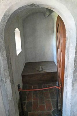 The Grand Master's private toilet with door in Malbork Castle