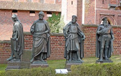 Statues of Grand Masters of Malbork from 1209 -1525