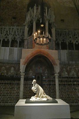 Statue in the main church at Malbork Castle