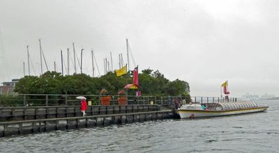 Preparing to board sightseeing boat in Copenhagen, Denmark