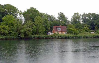 Isolated house on an island within the Copenhagen city limits