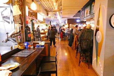 We ducked into Tivoli Food Hall to get out of a downpour in Copenhagen