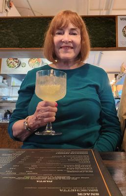 Susan had a Limoncello Spritz that she thought was wonderful