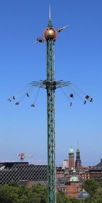 Star Flyer at Tivoli is 263 ft. tall and combines a high-view attraction and a swing-carousel