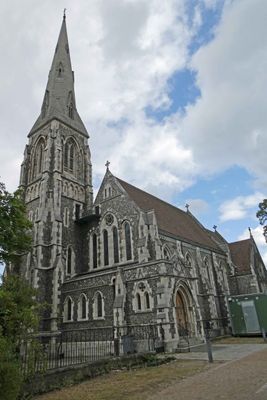 St. Alban's Anglican Church (1887) is near the Gefion sculpture in Copenhagen