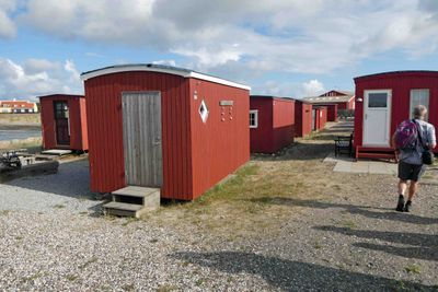 Red fishermen's huts in Skagen, Denmark