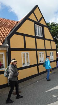 Half-timbered house in Skagen, Denmark