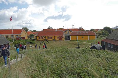 View of Skagen History open-air museum from the Dutch Windmill