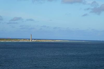 Skagen's Grey Lighthouse (1858) stands near the northern tip of the Denmark Peninsula