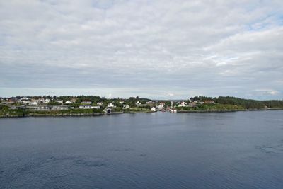 Island town off the mainland of Norway near Haugesund, Norway