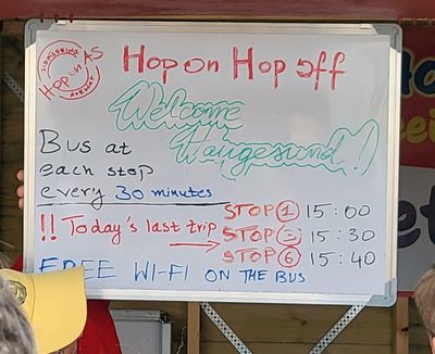 We did our first Hop on Hop off bus in Haugesund, Norway!