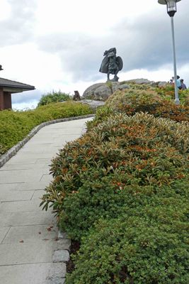 Path to the Statue of King Harald Fairhair in Haugesund, Norway