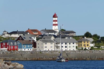 The predominant feature of Alnes, Norway is the Alnes Lighthouse (1876)