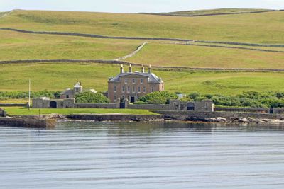 The Gardie House (1724) on Bressay Island is owned by the former Lord-Lieutenant of Shetland