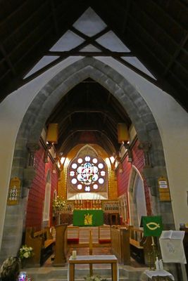 Inside St. Magnus Scottish Episcopal Church in Lerwick. Magnus