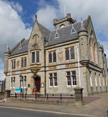 Lerwick Town Hall was built in 1883
