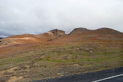 The Mid-Atlantic Ridge in Iceland  has the North American tectonic plate on the left & the Eurasian plate on the right