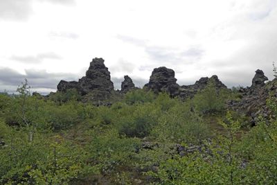 Dimmuborgir means 'dark castles' as the rock formations are reminiscent  of a collapsed citadel