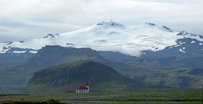 Snæfellsjökull Glacier was made famous by  Jules Verne's Journey to the Center of the Earth