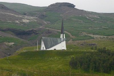 Lagafellskirkja is a country church about 15 minutes outside Reykjavik, Iceland