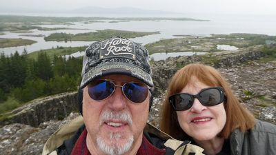 Bill and Susan at Thingvellir National Park in Iceland