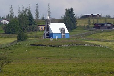 The Church of Uthlid was built in 2006 by the farmer Bjorn Sigurdsson to commemorate his wife who died in 2004