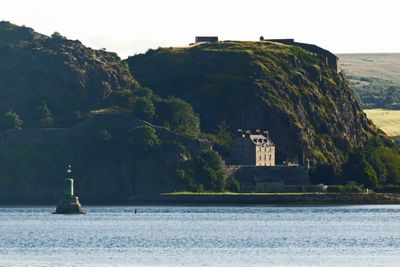 Dumbarton Rock on the River Clyde has been the site of a castle since the 5th century