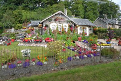 Amazing landscaping in the village of Argyll on Loch Lomand in Scotland