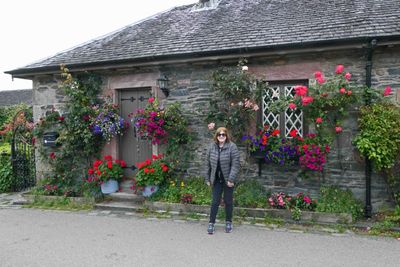 Luss, Scotland has five 19th century cottages of identical construction on this road