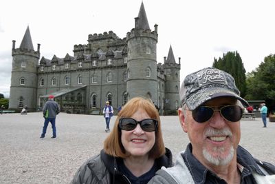 Susan & Bill at Inverary Castle in Scotland