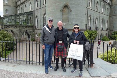 Bill & Susan with our Scottish guide at Inverary Castle