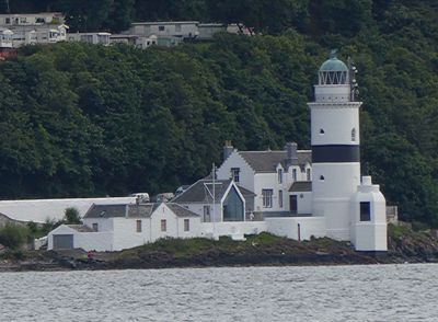 Cloch Point Lighthouse was built in 1797 and is located about 3 miles southwest of Gourock, Scotland