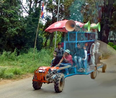 Interesting tractor in Cambodia