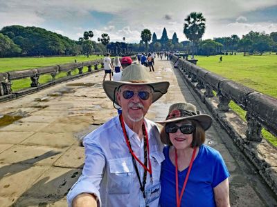 Angkor Wat causeway reopened the day before we arrived after 19 years of restoration