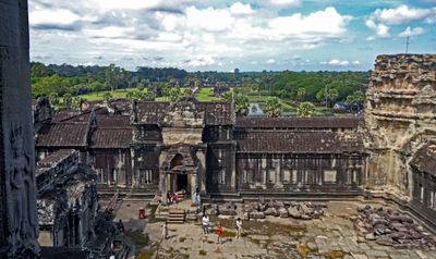 View from the Main Temple of Angkor Wat