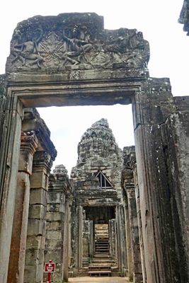 Entering Bayon Temple (Cambodia)