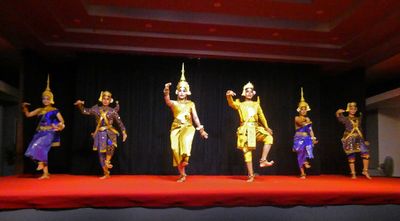 Porcuisine is a dinner theater featuring traditional Cambodian artistic performancec