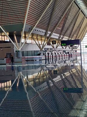 Almost no one in the new Siem Reap Airport, Cambodia