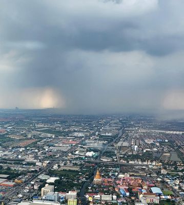 On approach to Bangkok Airport