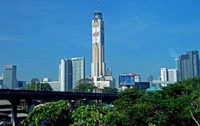 Baiyoke Tower II is the third tallest buliding in Bangkok, Thailand