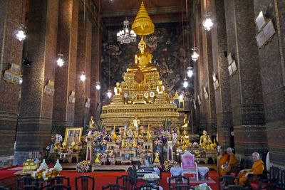 Phra Buddha Theva Patimakorn is from the Ayutthayan period (1351–1767)