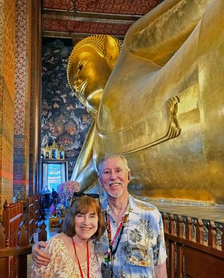 The Reclining Buddha is the highlight of Wat Pho in Bangokok