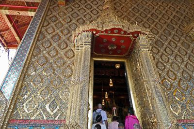 Entering the Temple of the Emerald Buddha