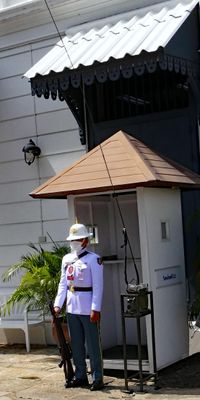 Thai Guard at the Royal Palace complex in Bangkok