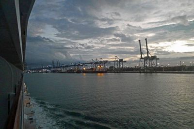 Early morning arrival at Port Klang, Malaysia