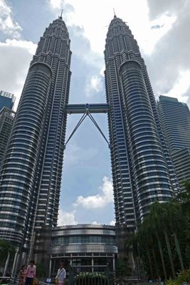 Petronas Towers are an interlinked pair of 88-storey 1,483 feet tall skyscrapers in Kuala Lumpur, Malaysia