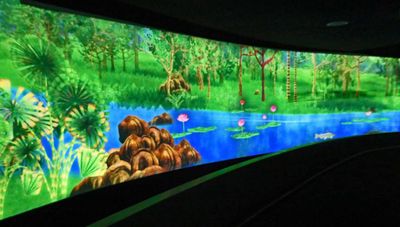 'The Story of the Forest' is a three-dimensional animation exhibit at the National Museum of Singapore