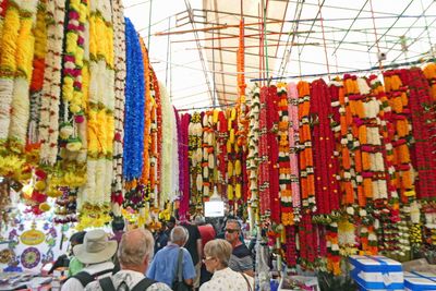 Inside a market in Little India in Singapore